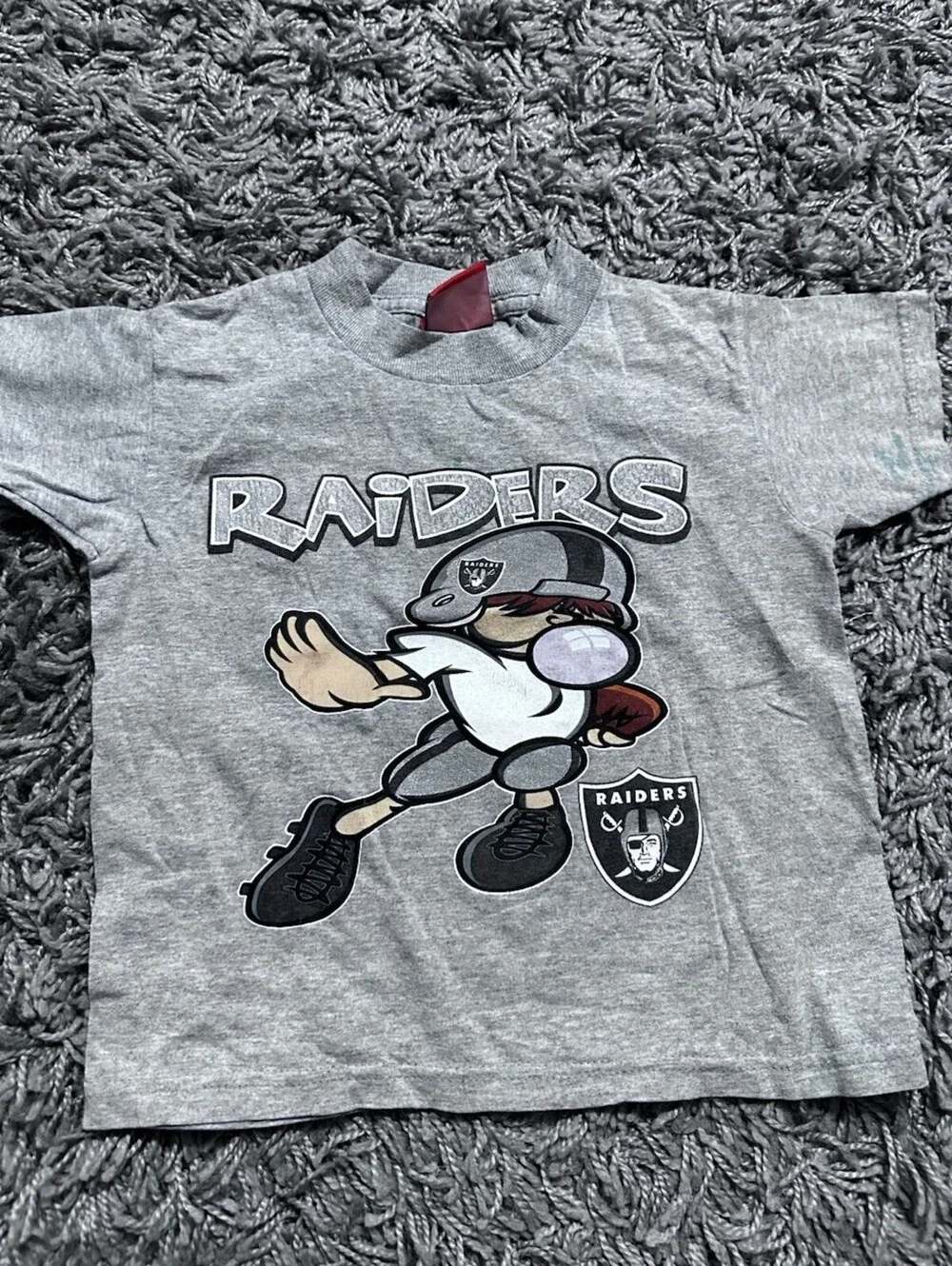 Vintage Y2K Boys Raiders Graphic Tee Size 4/5